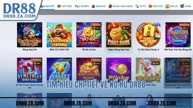 Tìm hiểu chi tiết về Nổ hũ DR88